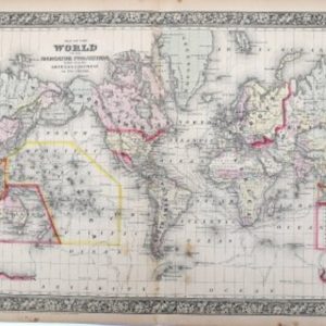 S. Augustus Mitchell (World Map) New General Atlas. Philadelphia [1860]-1864