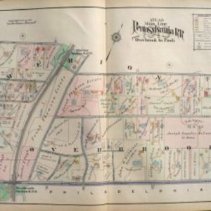 (Merion and Overbrook) A. H. Mueller. Plate 3, Atlas from ...Overbrook to Paoli,,, Philadelphia, 1913