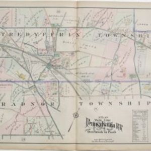 (Strafford, Devon) A.H. Mueller. Plate 27. Atlas from ...Overbrook to Paoli... Philadelphia, 1913