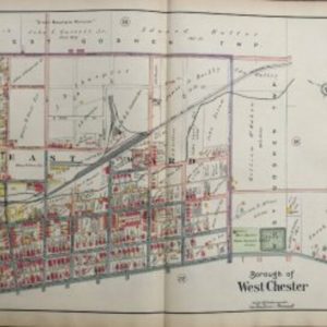 (West Chester) A.H. Mueller. …Atlas Main Line Pennsylvania RR from Devon to Downingtown, 1912