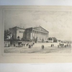 (Paris) Chambre des Deputes. Nouvelles Vues de Paris. Paris: Jacob Freres, ca. 1870