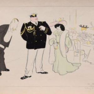 Sem (Dining Au Cafe de Paris) Paris, June 1902