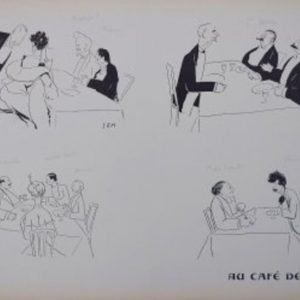 Sem (Au Cafe de Paris - Album 12 Plate 13) Paris, June 1902