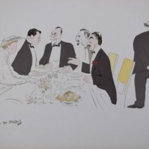 Sem (A L'Hotel de Paris - Album 16 Plate 12) Paris, June 1909