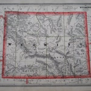 (Wyoming) George F. Cram. Chicago 1887.