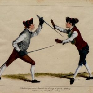 Angelo, Domenico. Plate 25. L'Ecole des Armes. London, 1763