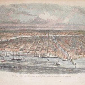 (Chicago) The City of Chicago, Illinois...New York: Harper's Weekly, 1860.