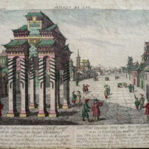 (China) Canton. Engraved by Habermann. Published in France and Germany circa 1750