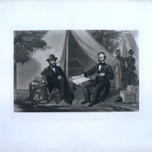 (Sherman and Grant) Council of War. Philadelphia, William Sartain, 1865