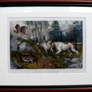 Currier and Ives. (Partridge Shooting) New York, 1870