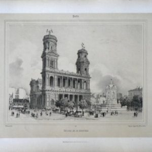 (Paris) St. Sulpice. Nouvelles Vues de Paris. Paris: gihault Freres, ca. 1870