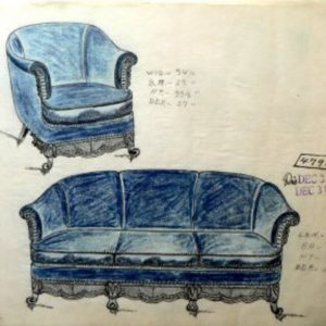 Gottlieb Buehler. 4795.5. (Upholstered Sofa and Chair) American, 1935