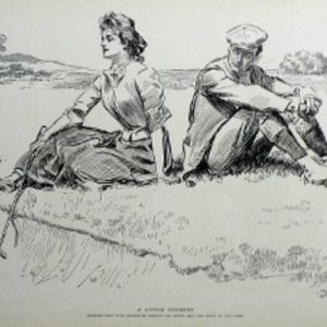 after Charles Dana Gibson. (a couple playing golf) New York: Scribner's Sons, 1902