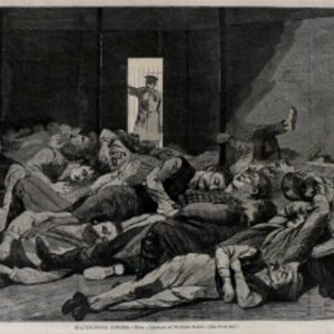 after Winslow Homer. (Station-House Lodgers) New York: Harper's Weekly, 1874