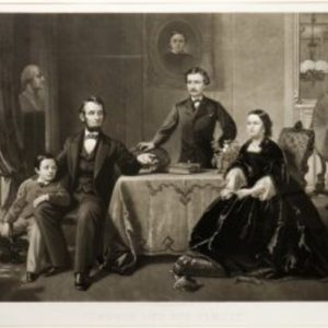 after Waugh. Lincoln and His Family. Philadelphia: Sartain, 1866