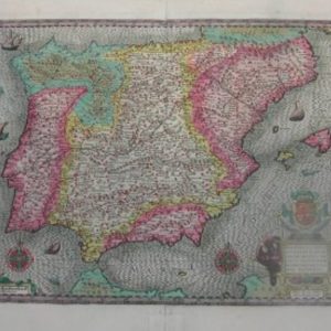 (Spain) Hondius, Jodicus. Hispaniae... Amsterdam, c. 1613