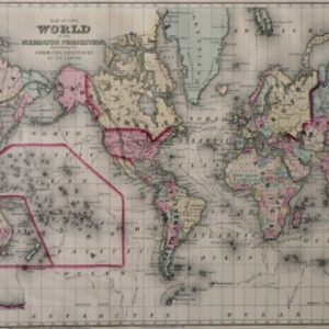 (World) Washington: S.A. Augustus Mitchell, 1877