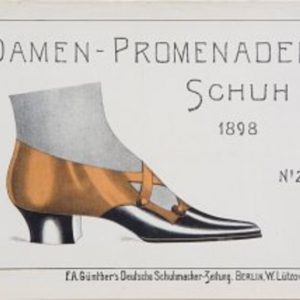 F.A. Gunther. (woman's shoe) Shoemaker's Periodical. Berlin, 1898-1901.