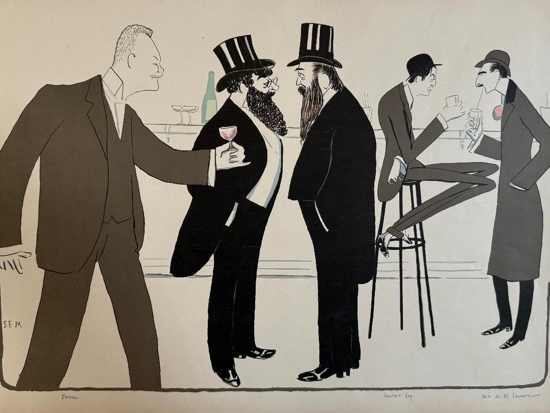 Sem (Album 12 Plate 5) “Maxime Bar” Paris, 1902