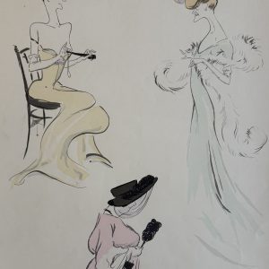 Sem (Album 16 Plate 18) "Three ladies of Monte Carlo", Paris, 1909