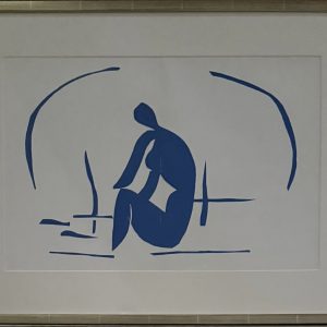 Matisse, Henri (Baigneuse dans les Roseaux) Verve. Paris, 1958. Double page, Framed